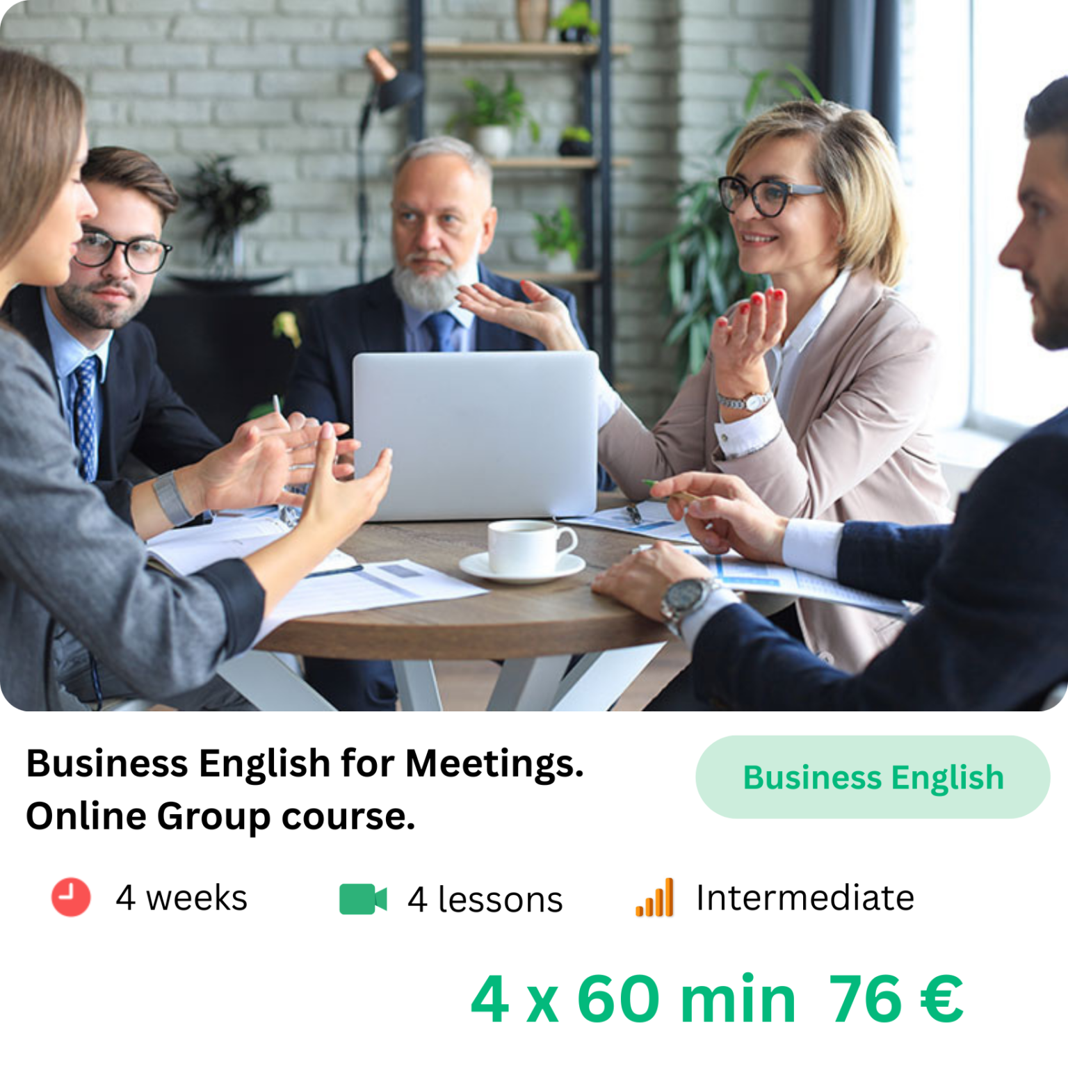 Business English meetings PNG