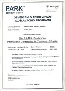 P.A.R.K. Conference: International Conference for Teachers of English 2026